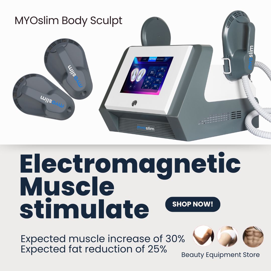 Health Wellness And - EMS Körpertrainingsgerät MYOslim Fettentfernung 2 Handstücke